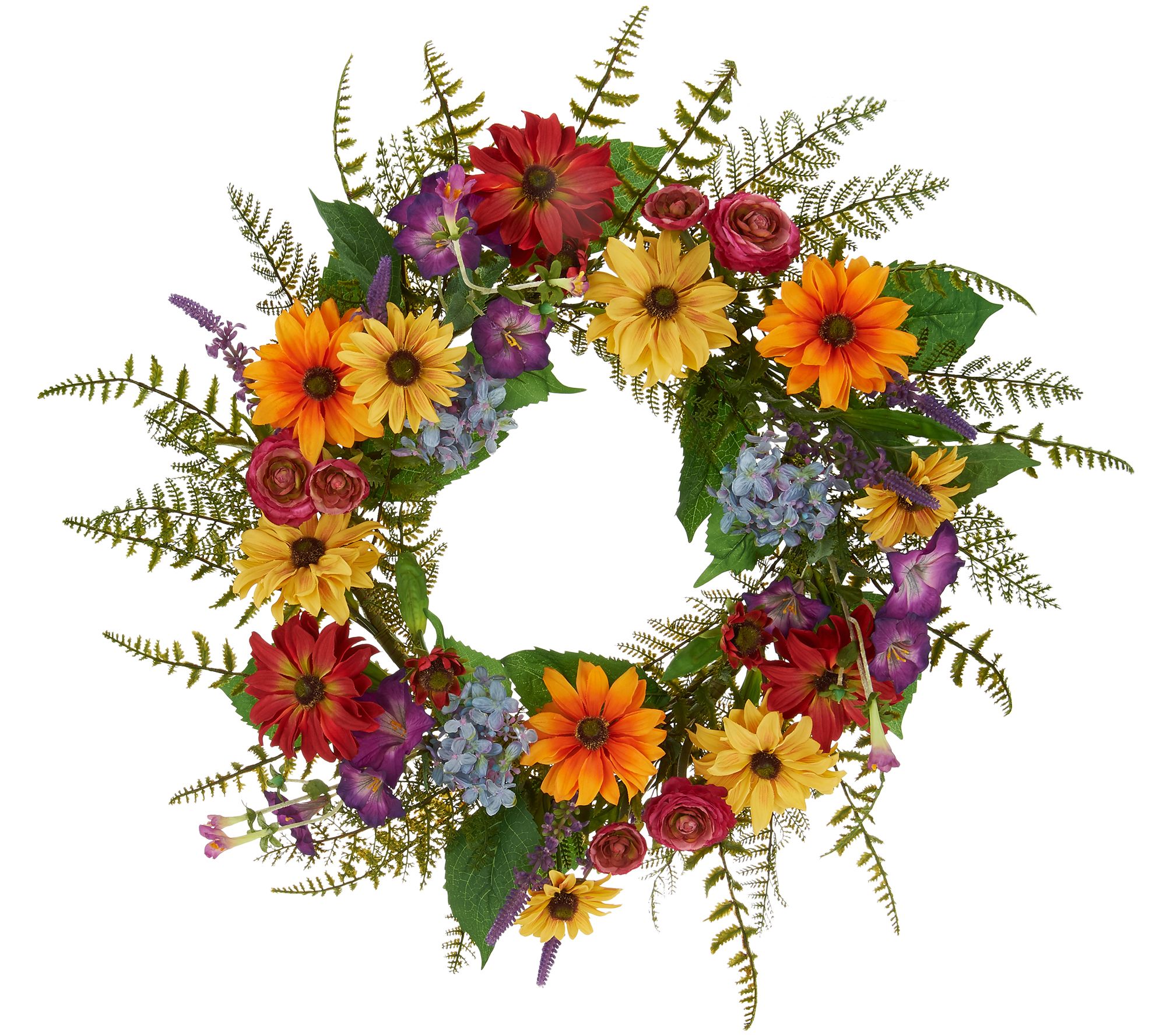 Anniversary 22" Garden in Bloom Wreath by Valerie