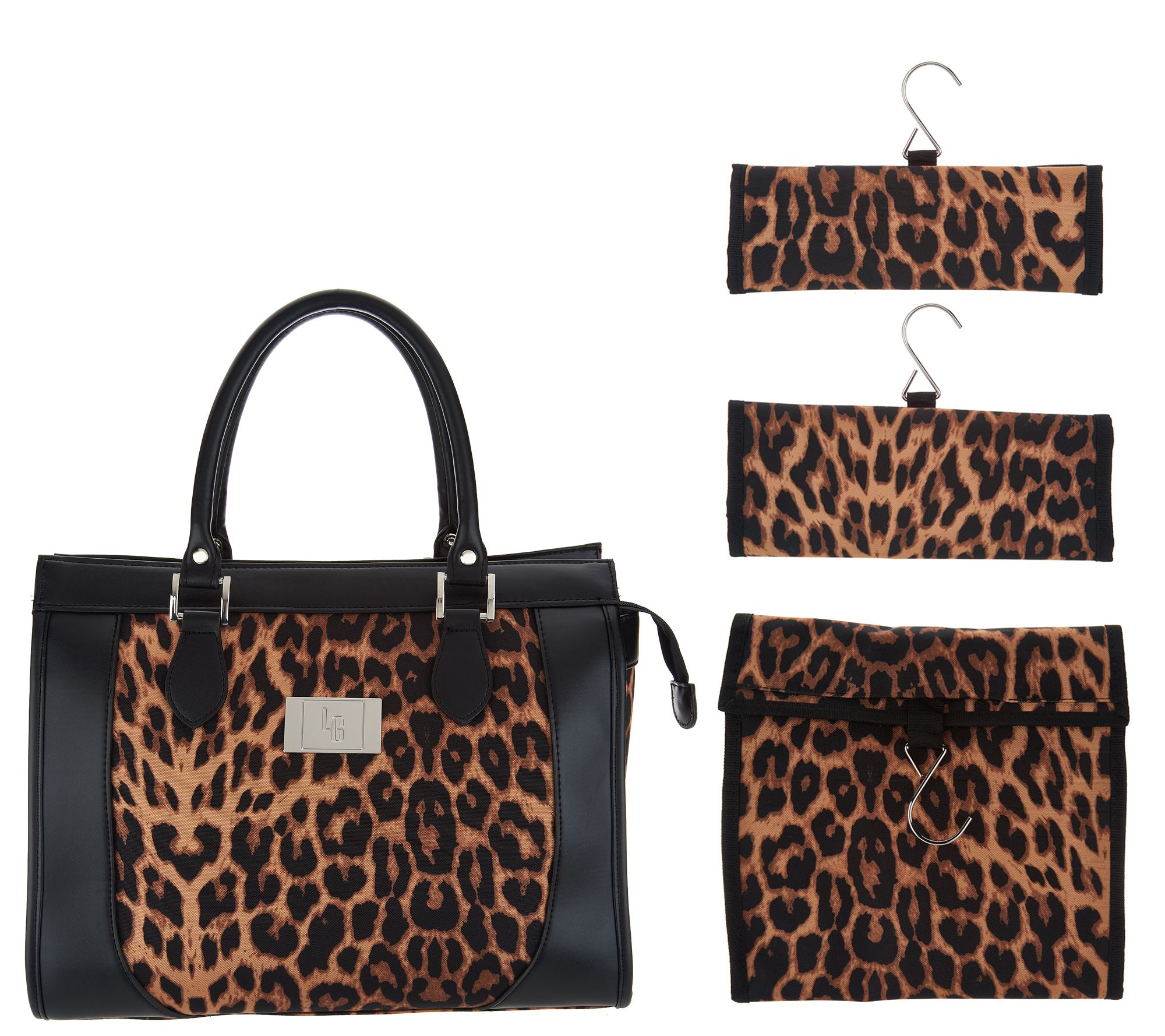 Ellie Large Tote Bag: Leopard Calf Hair Designer Bag