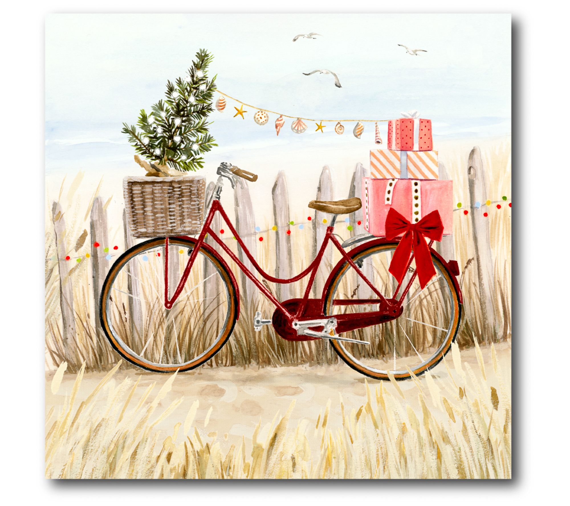 Courtside Market Christmas Coast I 24x24 Canvas