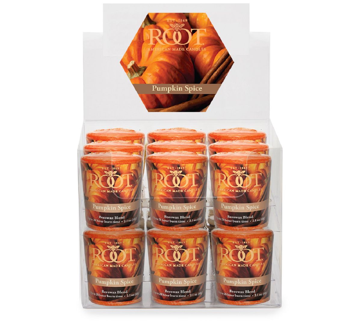 ROOT Scented 20 Hour Votives Box Of 18 Ea