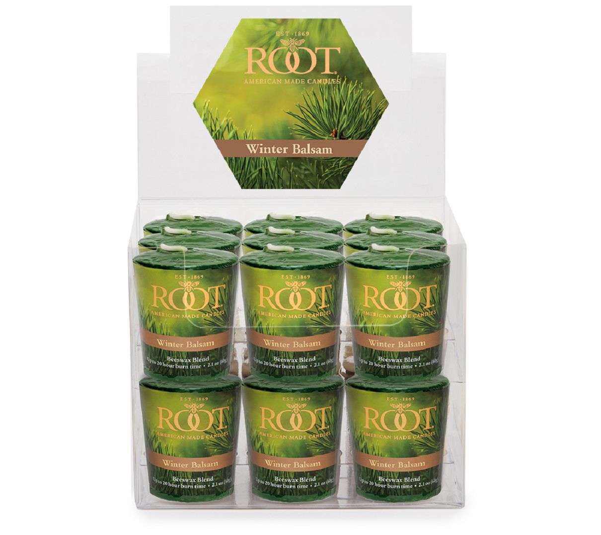 ROOT Scented 20 Hour Votives Box Of 18 Ea