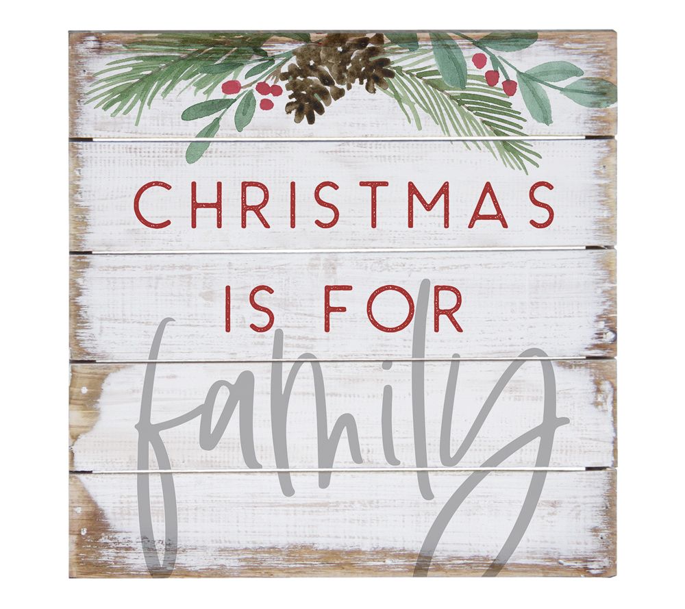 Christmas is for Family Pallet Petite By Sincere Surroundings