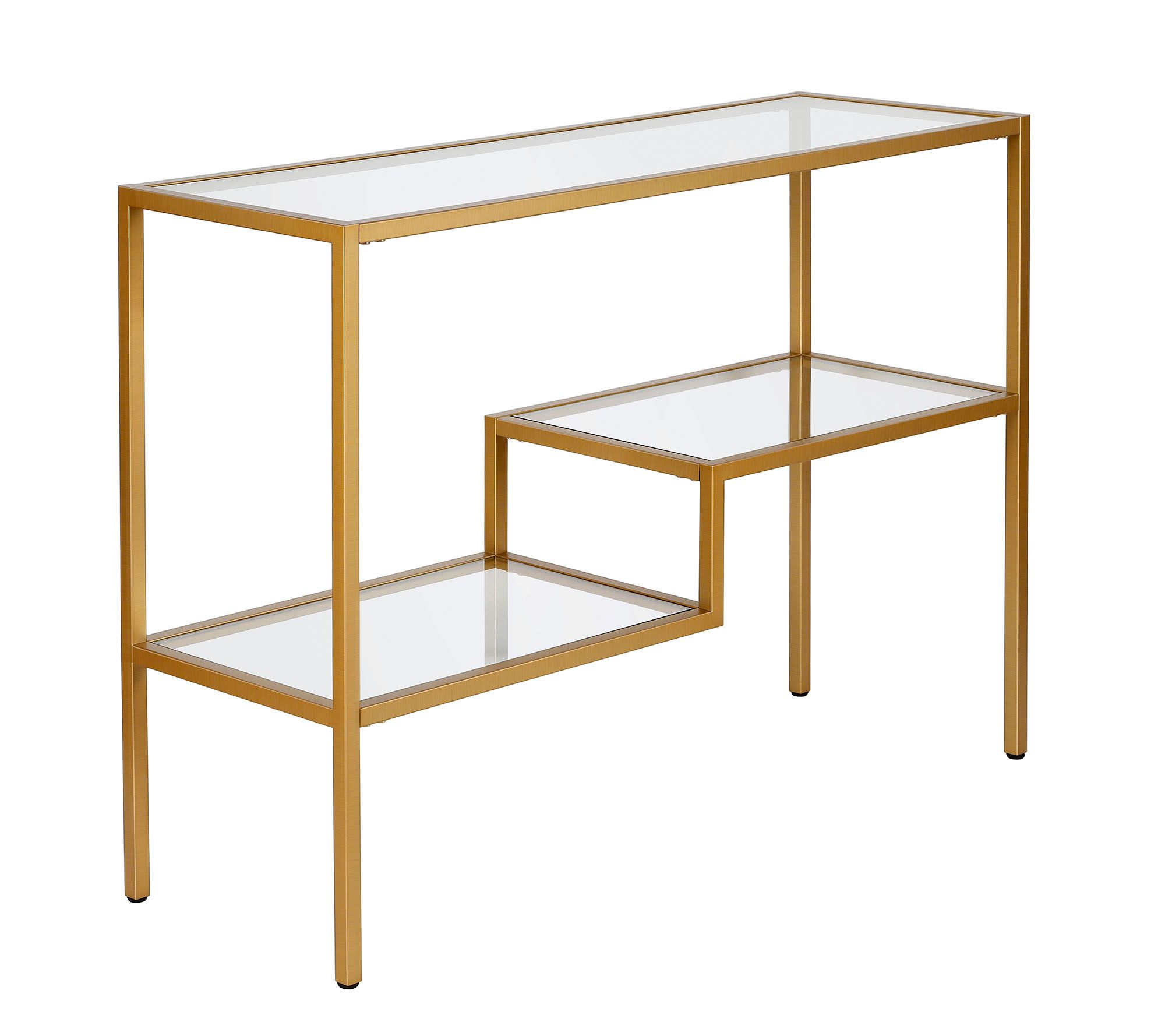 Hudson & Canal Lovett 42" Console Table with 2 Lower Shelves