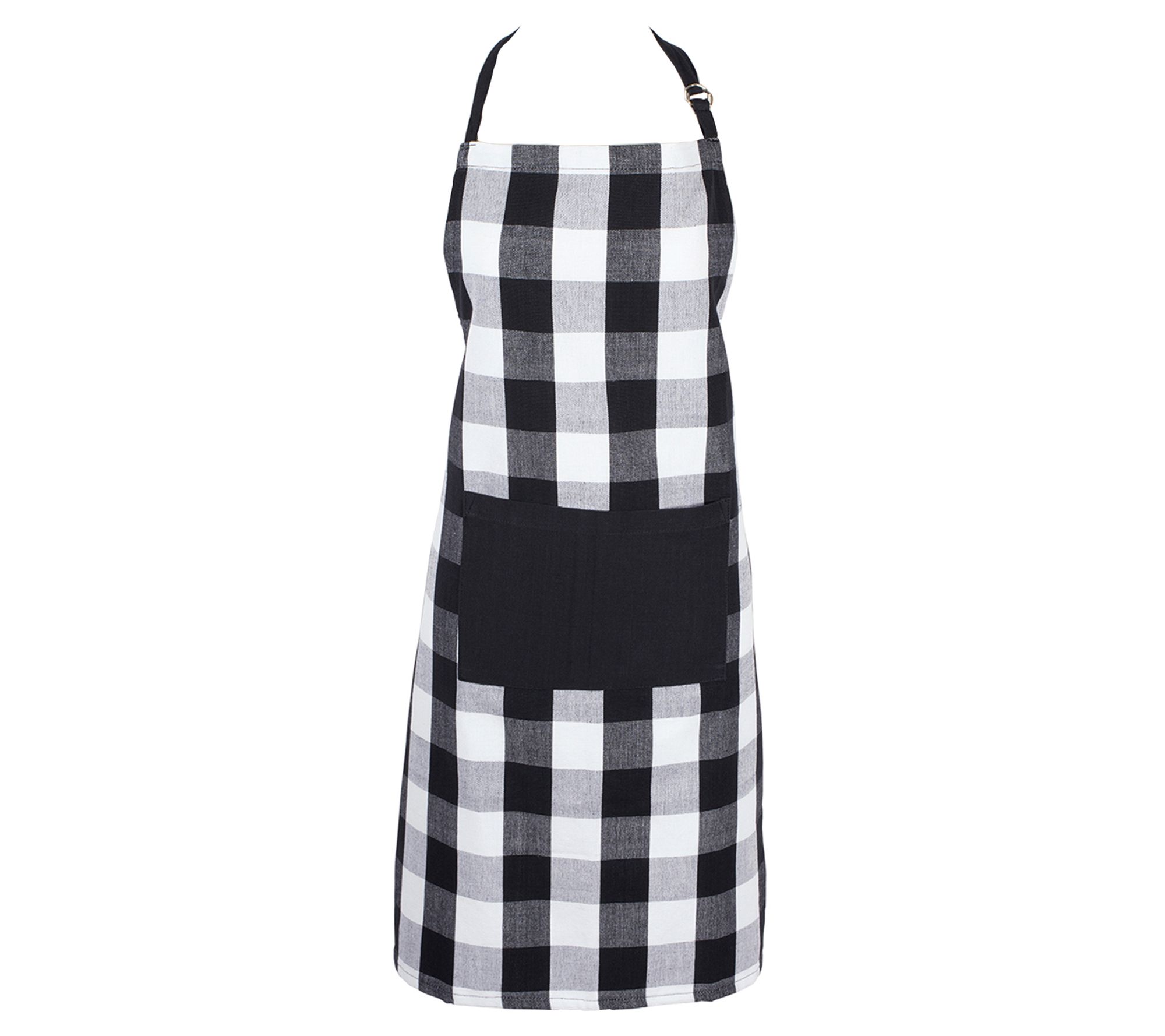 Design Imports Buffalo Check Adjustable Apron