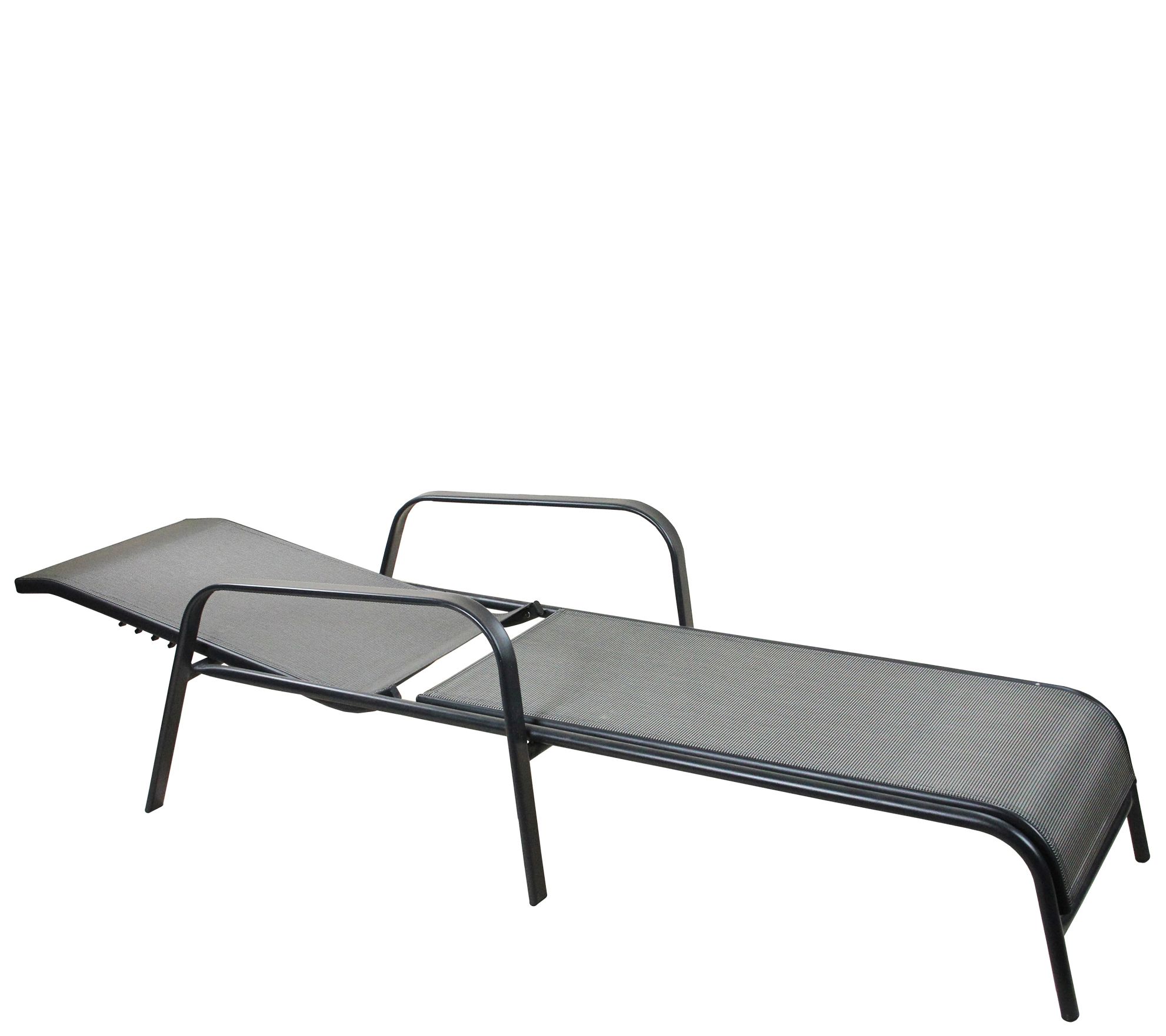 Northlight Aluminum and Mesh Reclining Chaise Lounge