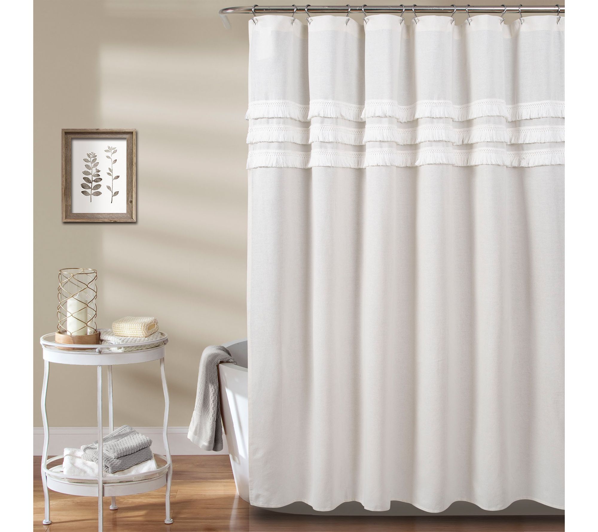 Ciel Tassel 72" x 72" Shower Curtain by Lush Decor