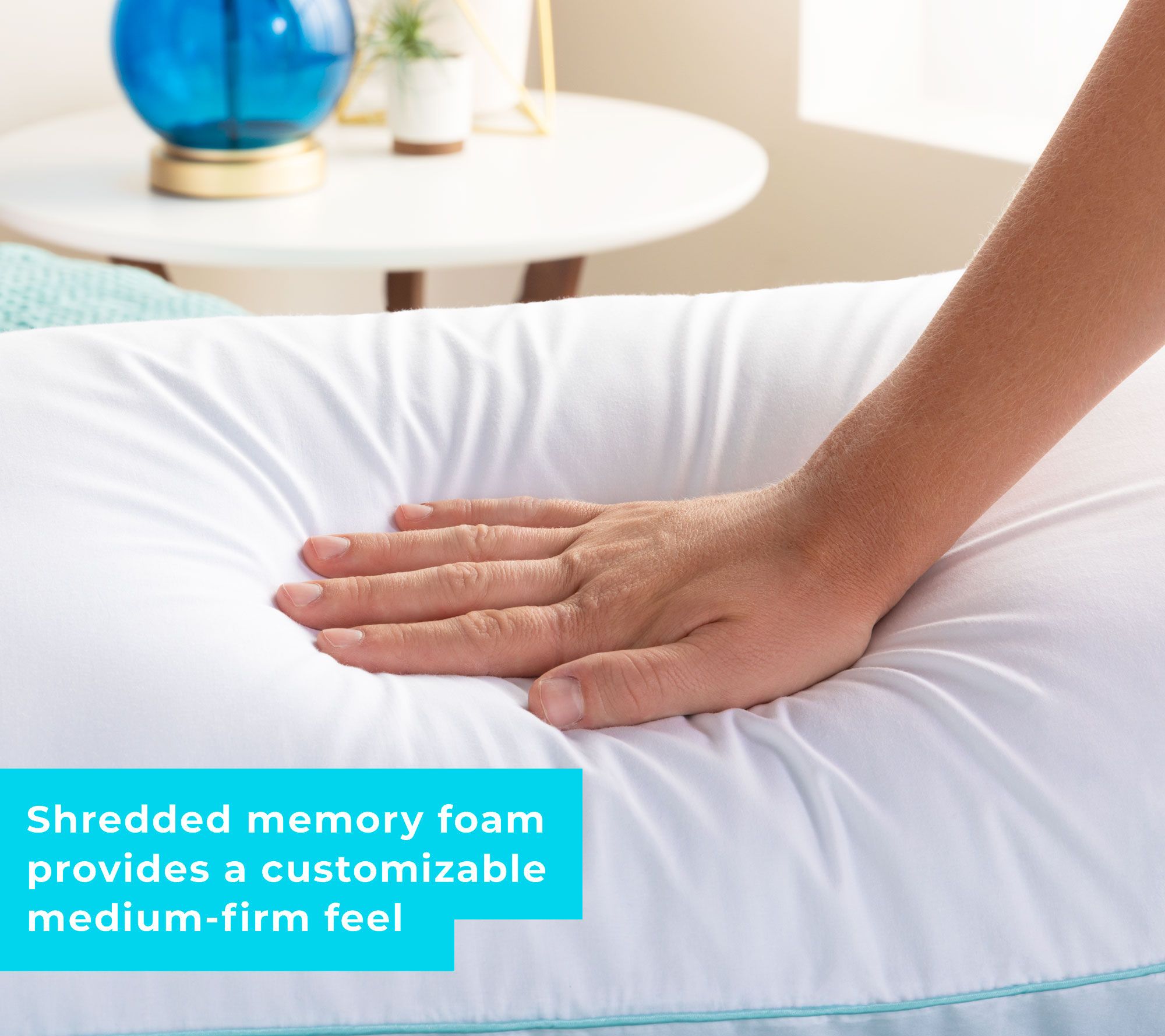 Linenspa Essentials Shredded Foam Pillow, Standard