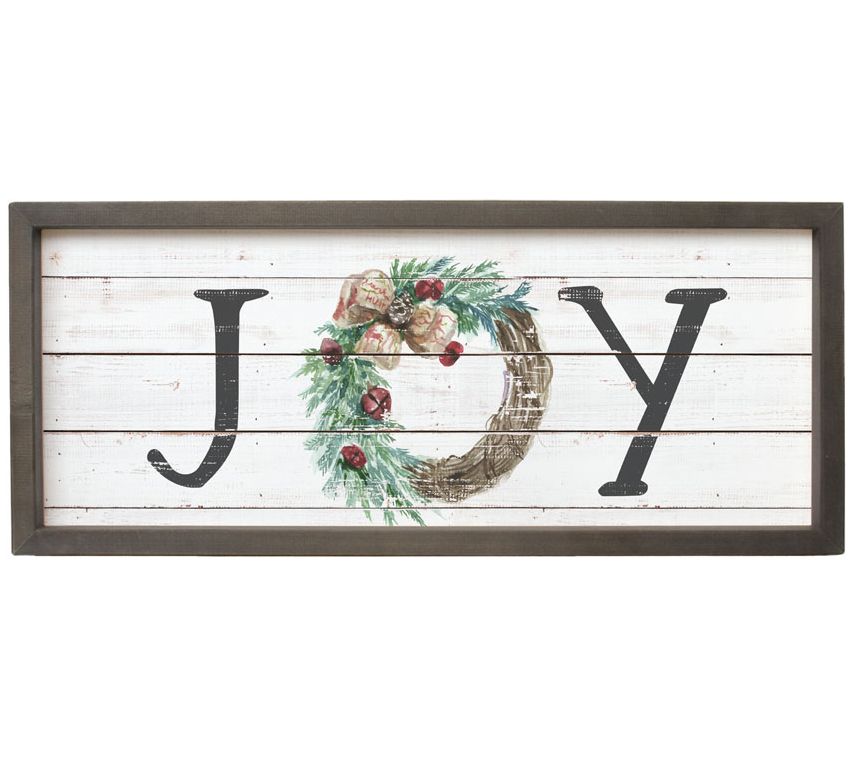 Joy Framed Wall Art - QVC.com