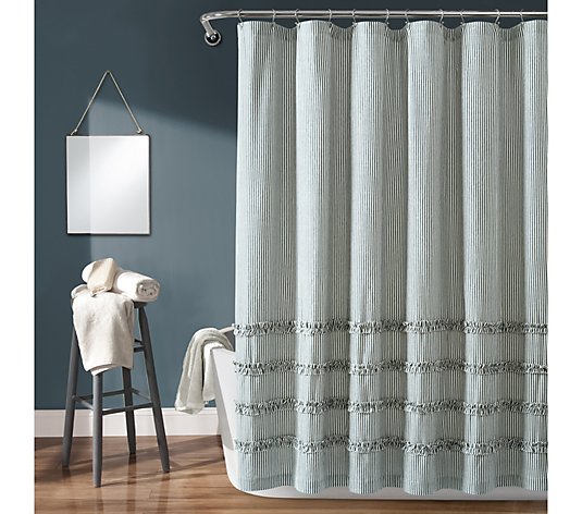 Vintage Stripe 72 X Shower Curtain, Qvc Shower Curtains