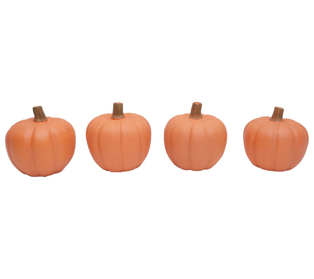 C&F Home Pumpkin Figures Small - Orange Matte Set of 4