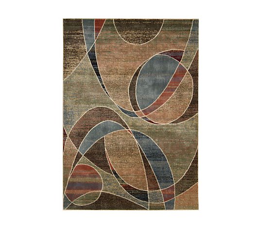 Nourison Renditions 3'6" x 5'6" Orbs Machine Made Rug