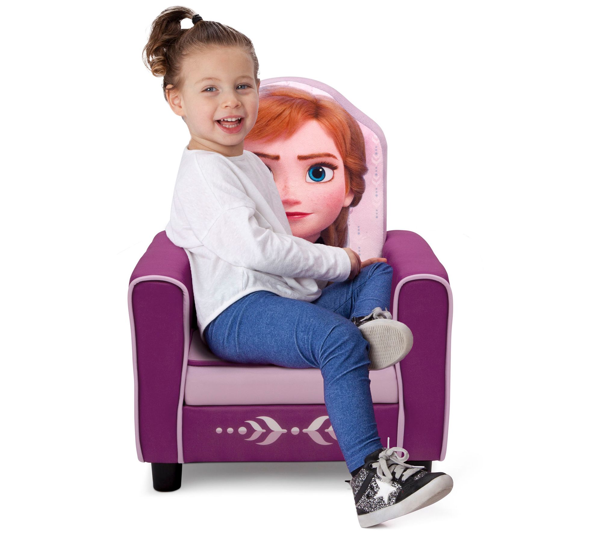 Disney Frozen II Elsa Delta Children Figural Upholstered Kids Chair 