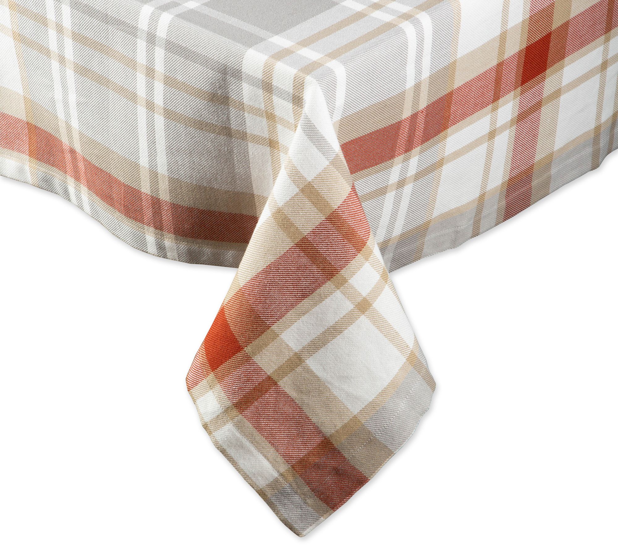 Design Imports Cozy Picnic Plaid Tablecloth 52x52