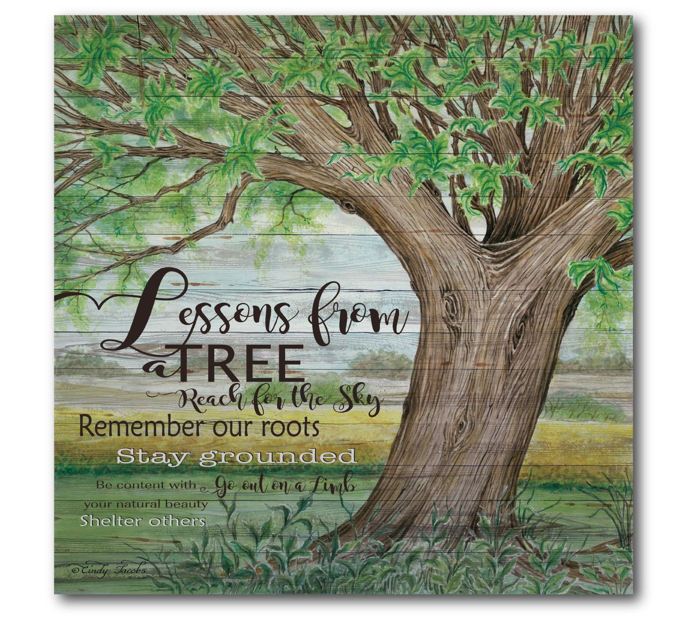 Courtside Market Tree of Life 16x16 Canvas WallArt