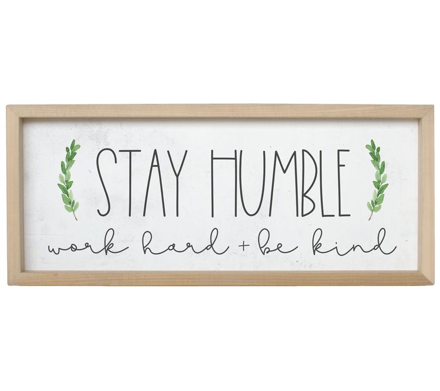 Stay Humble Frame by Sincere Surroundings - QVC.com