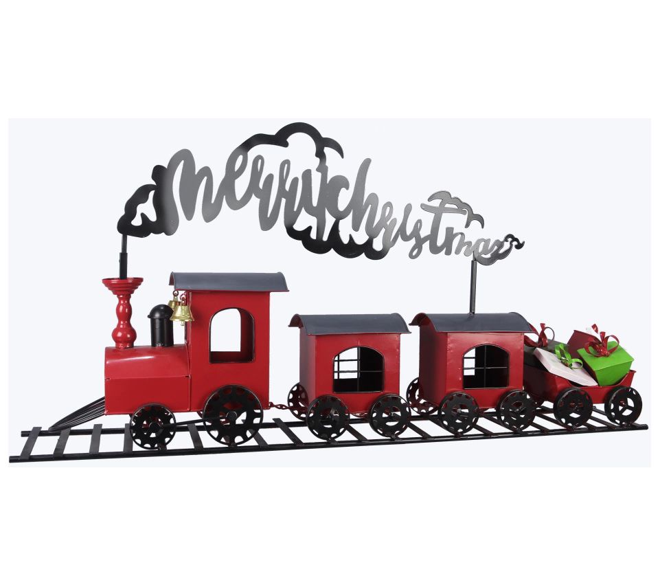 Young's Metal Merry Christmas Train