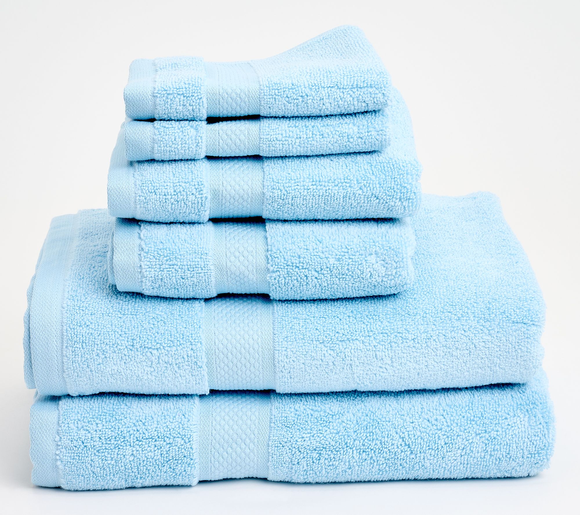 Surf Spray Five Piece Plush Cotton Bath Towel Set