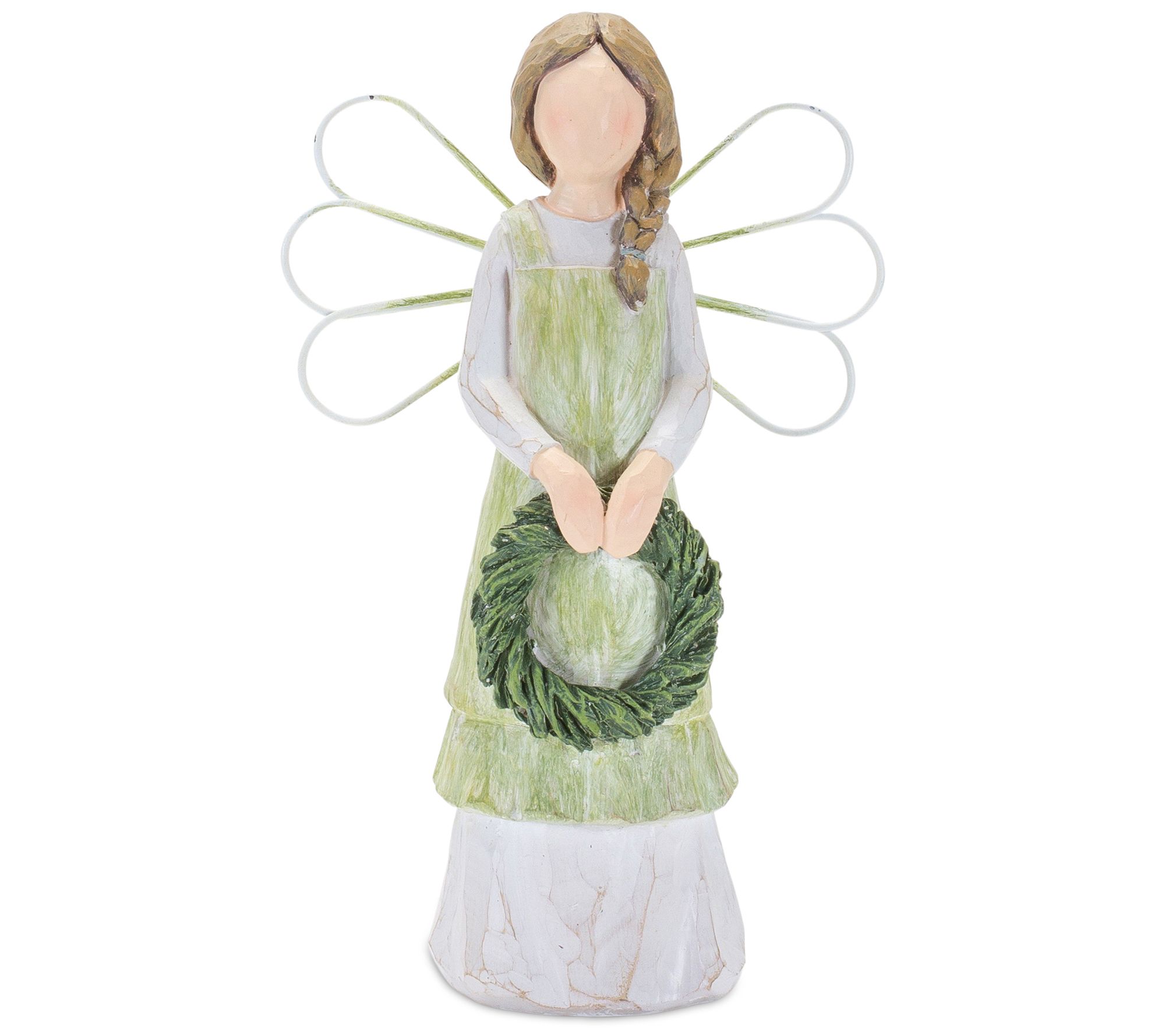 Melrose International Floral Etched Angel Figurine (Set of 3) main image 1