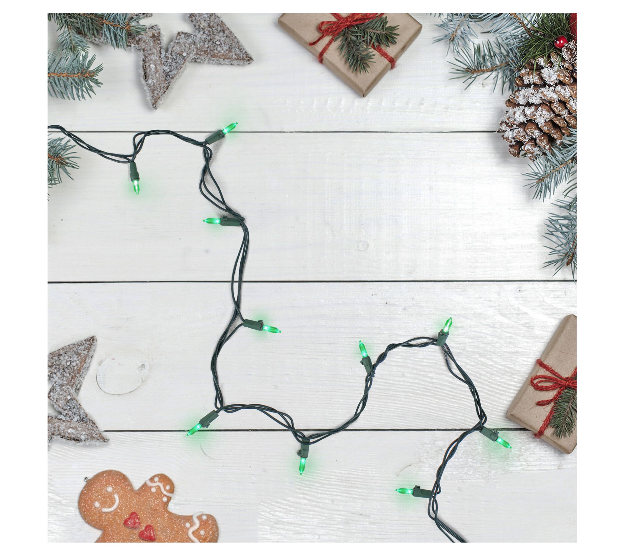 Northlight 100ct 33' Green LED Mini Christmas Lights