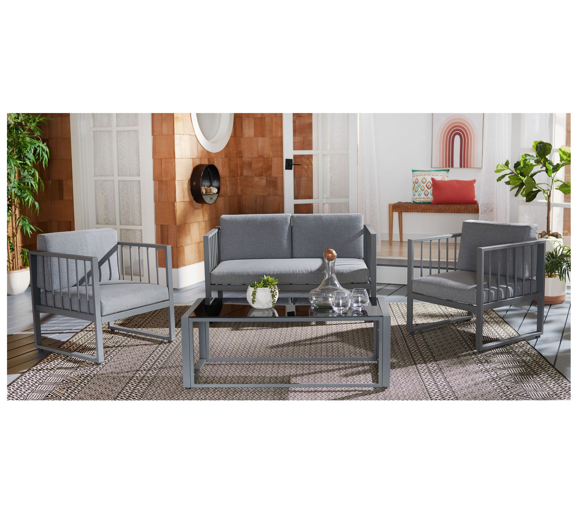Safavieh Holyoke 4 Piece Living Set