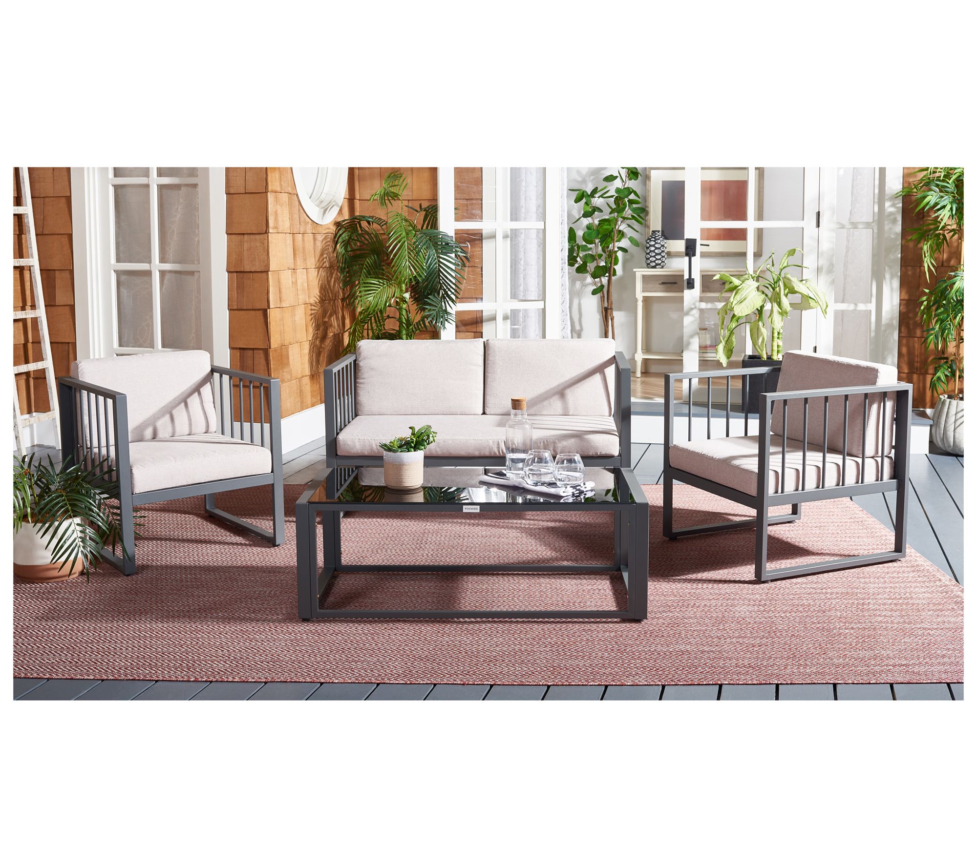Safavieh Holyoke 4 Piece Living Set