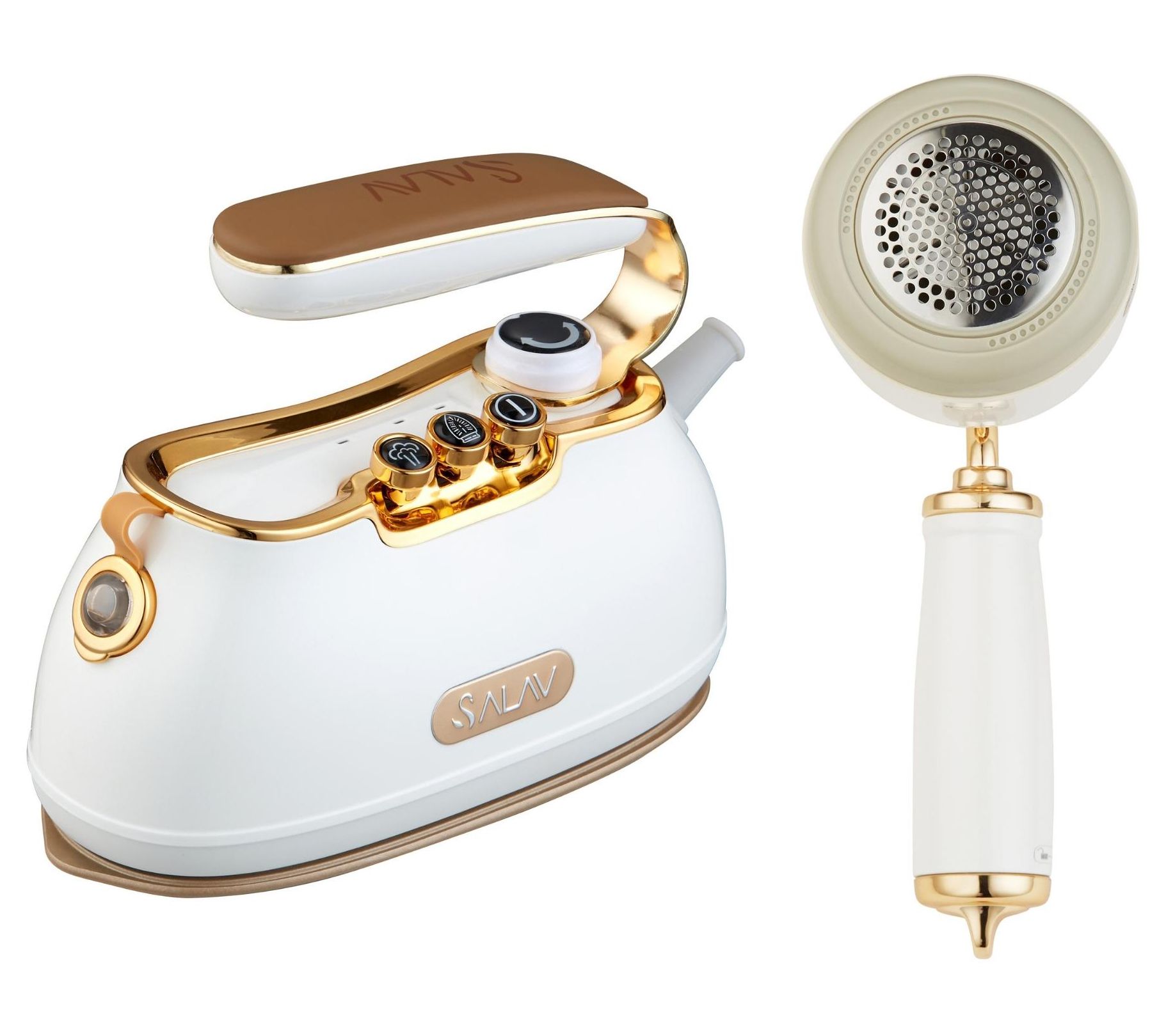 SALAV Retro Edition Iron+Steamer and Fabric Shaver Set