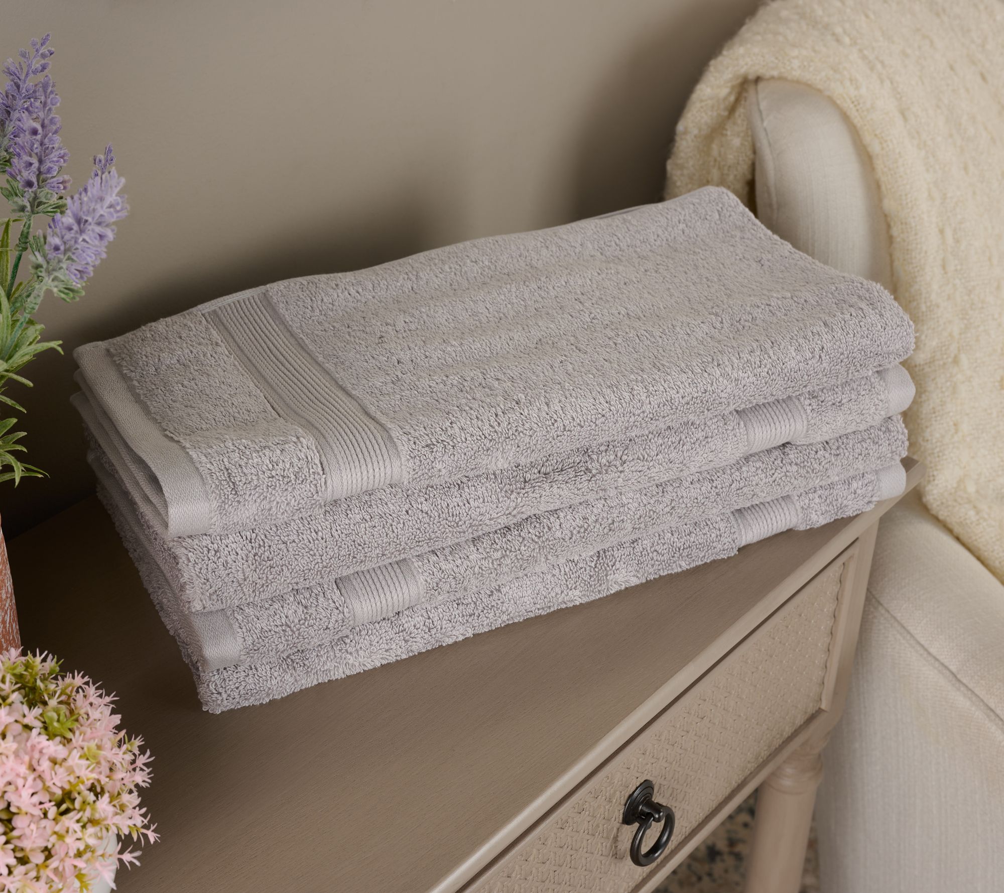 Northern Nights Egyptian Cotton 4-Piece Hand Towel Set