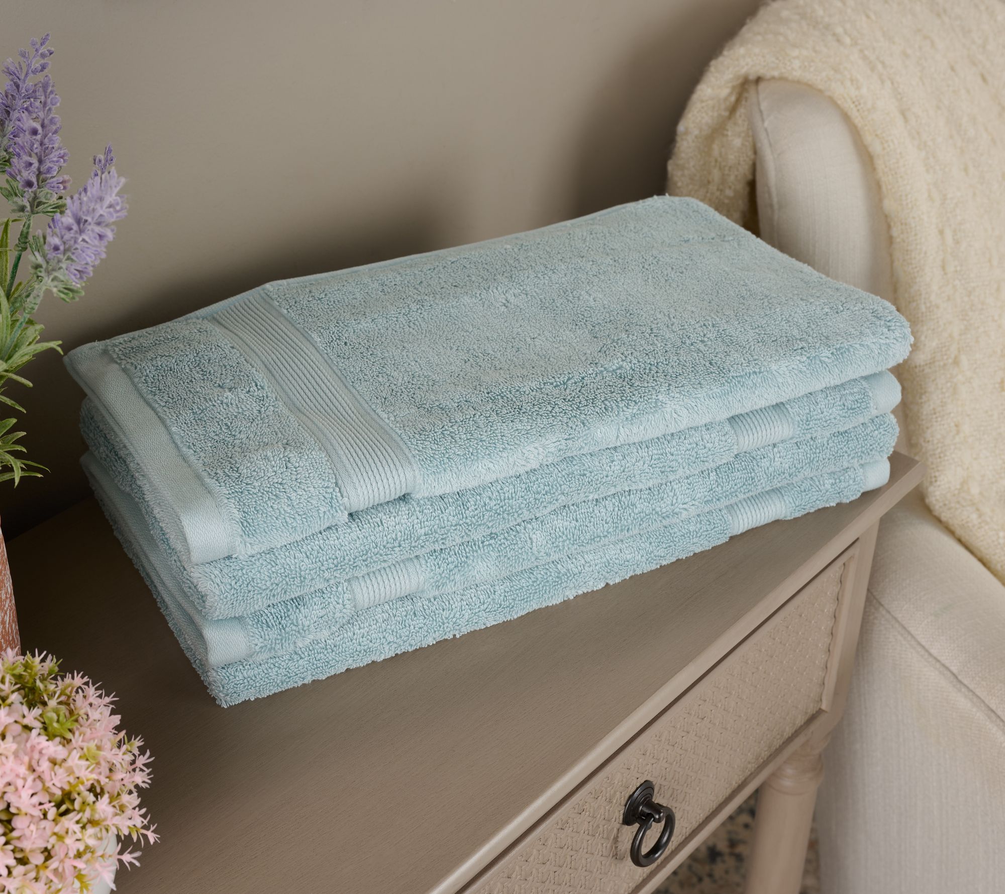 Northern Nights Egyptian Cotton 4-Piece Hand Towel Set
