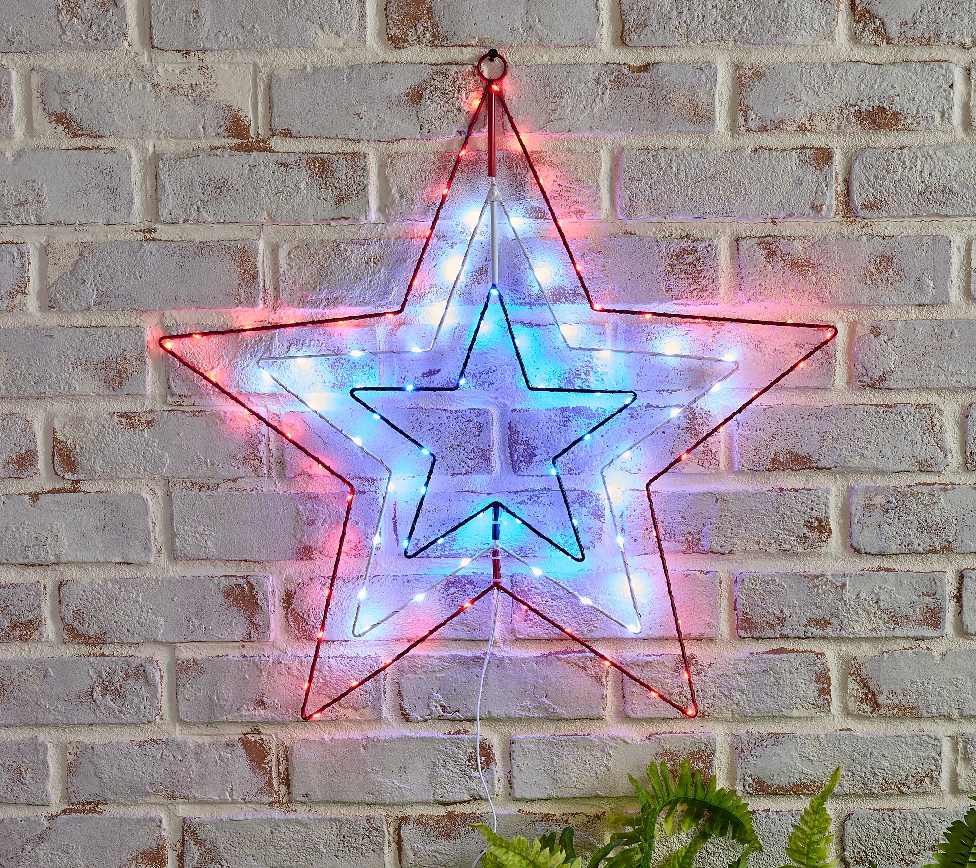 Bethlehem Lights Illuminated Indoor/Outdoor Patriotic Star