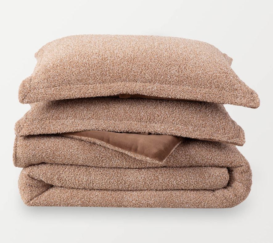 Berkshire Heathered Retro Plush Comforter Set -Full/Queen