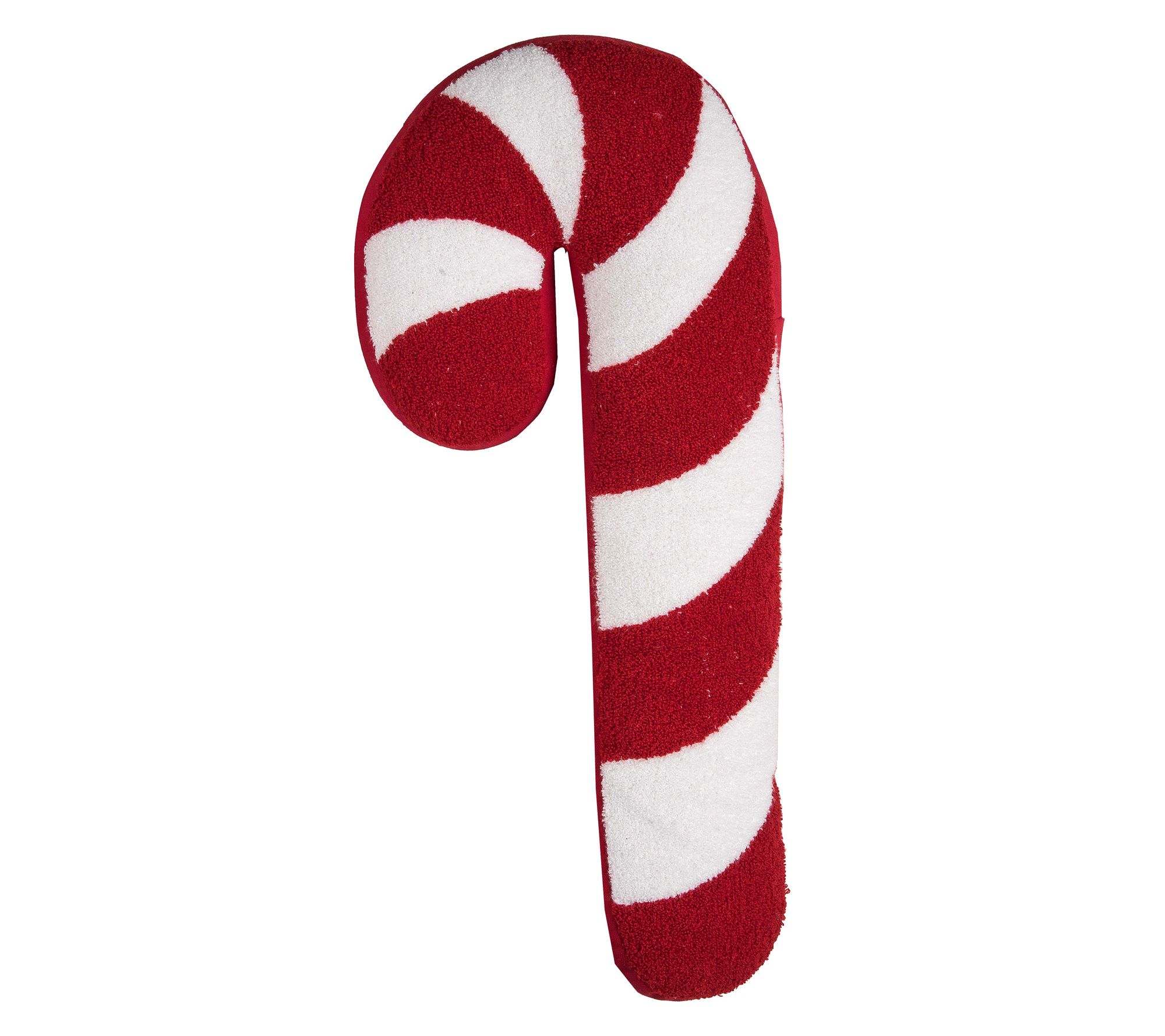 Candy Cane Shaped Pillow by Valerie