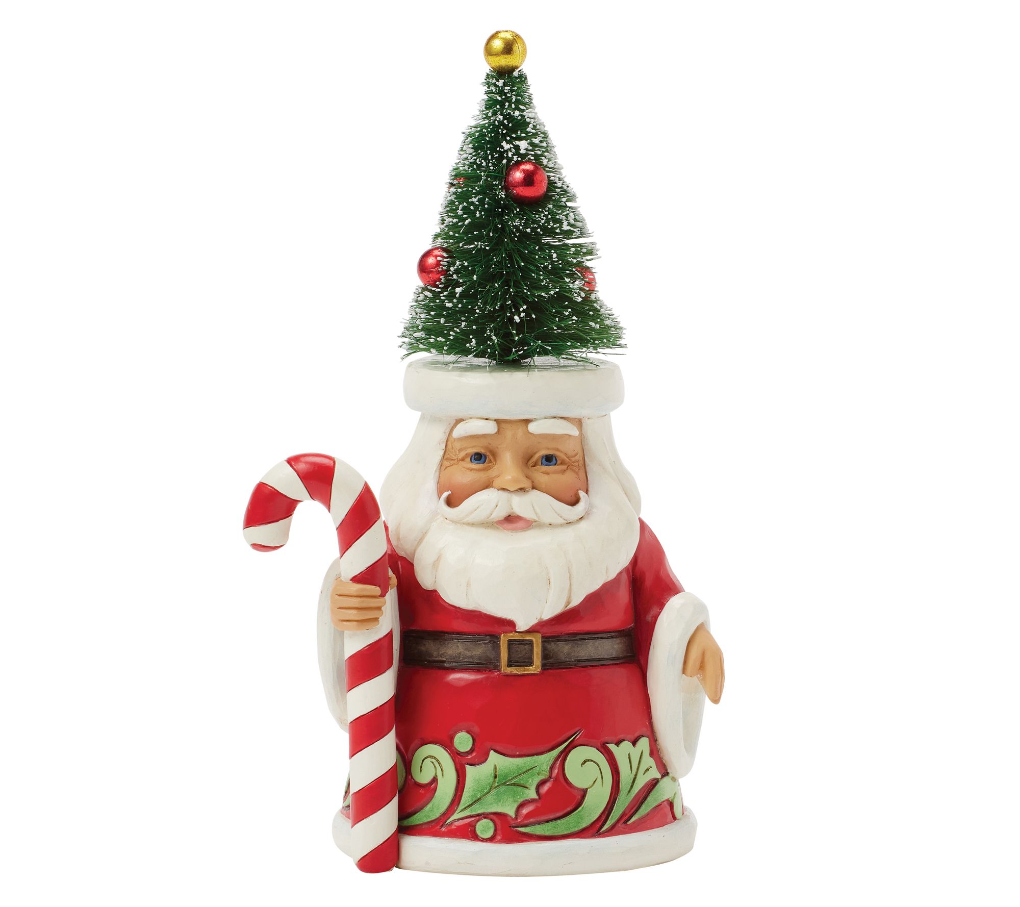 Jim Shore Heartwood Creek Santa Sisal Tree HatPint Size Fig