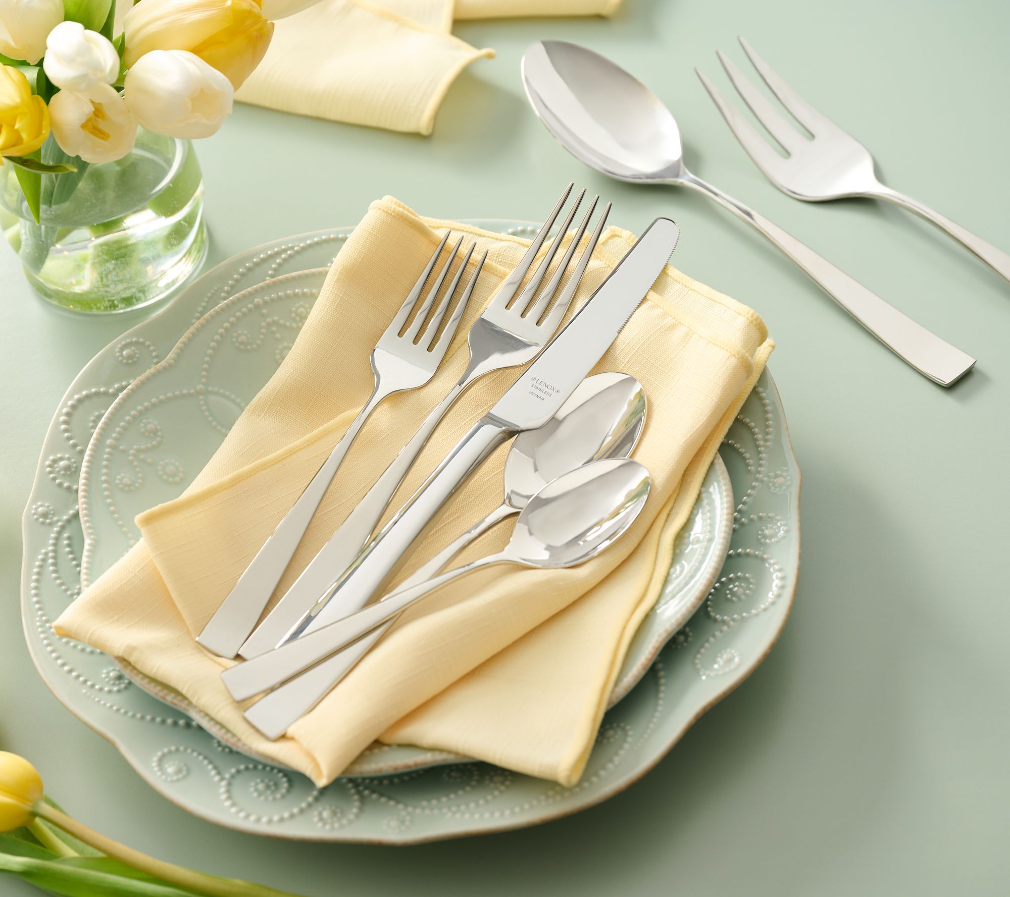 Lenox Chesterbrook Satin 18/10 Stainless Steel Flatware – CHOICE Pieces, Unused In Sleeves