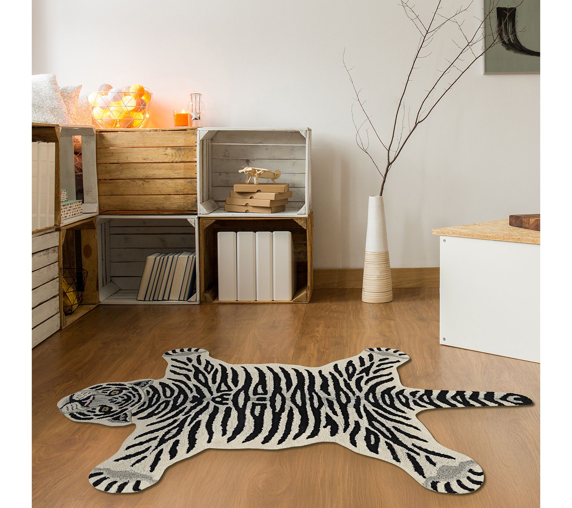 Linon Home Whimsical Jungle Animal Rug 3'x5'