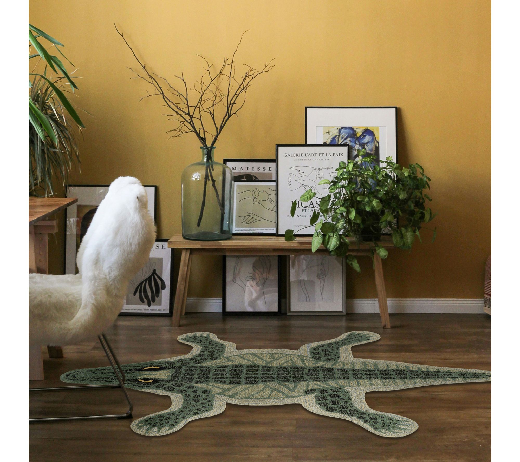 Linon Home Whimsical Jungle Animal Rug 3'x5'