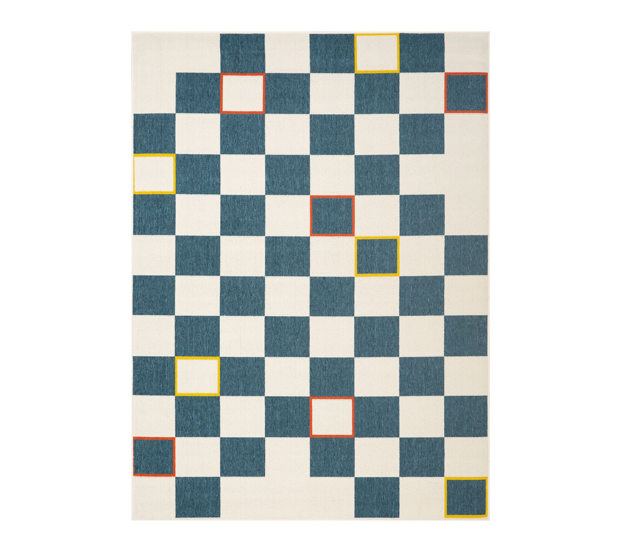 Ox Bay Stripe Bohemian Polypropylene Outdoor Area Rug, 8'x10'