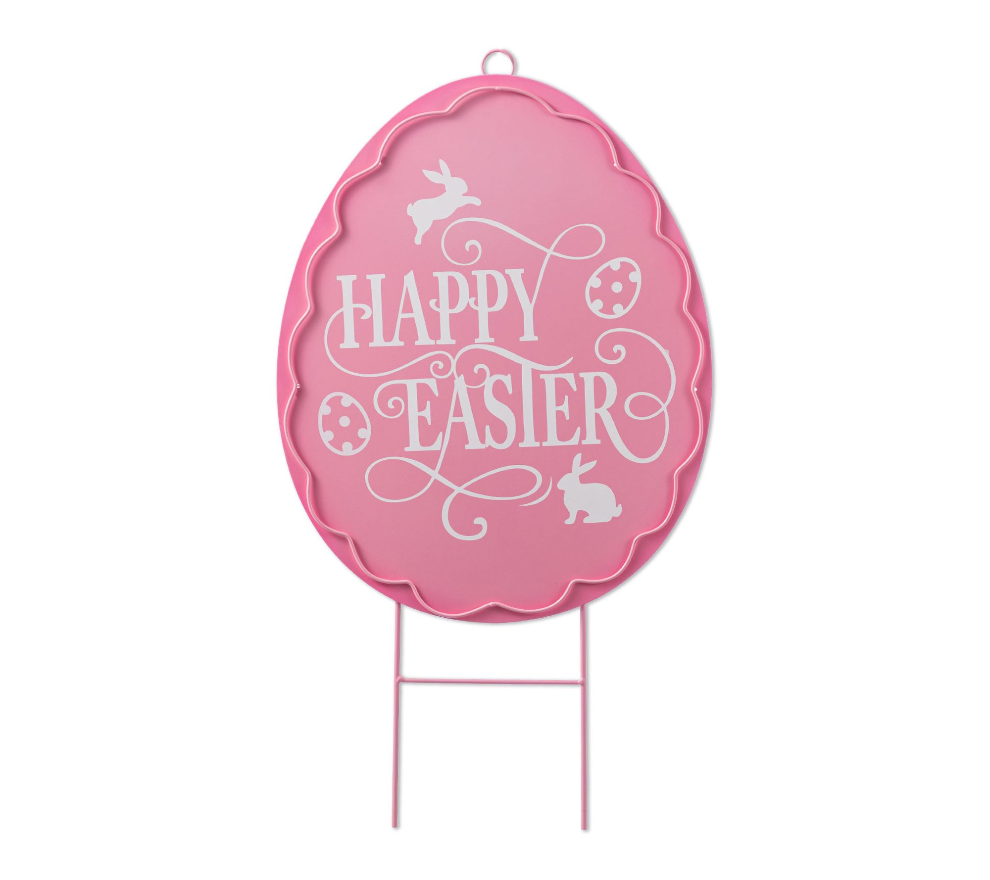 Glitzhome 24"H Easter Metal Egg Garden Stake