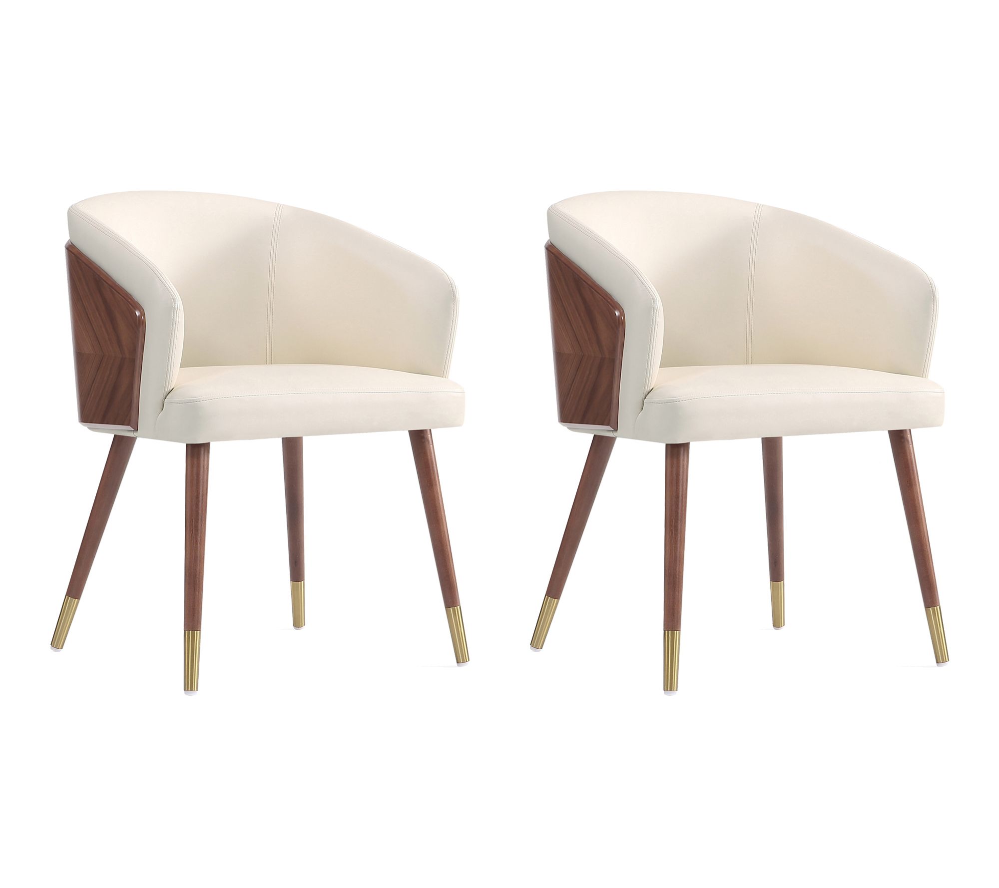 Manhattan Comfort Reeva Vegan Leather Dining Chair - Set of 2