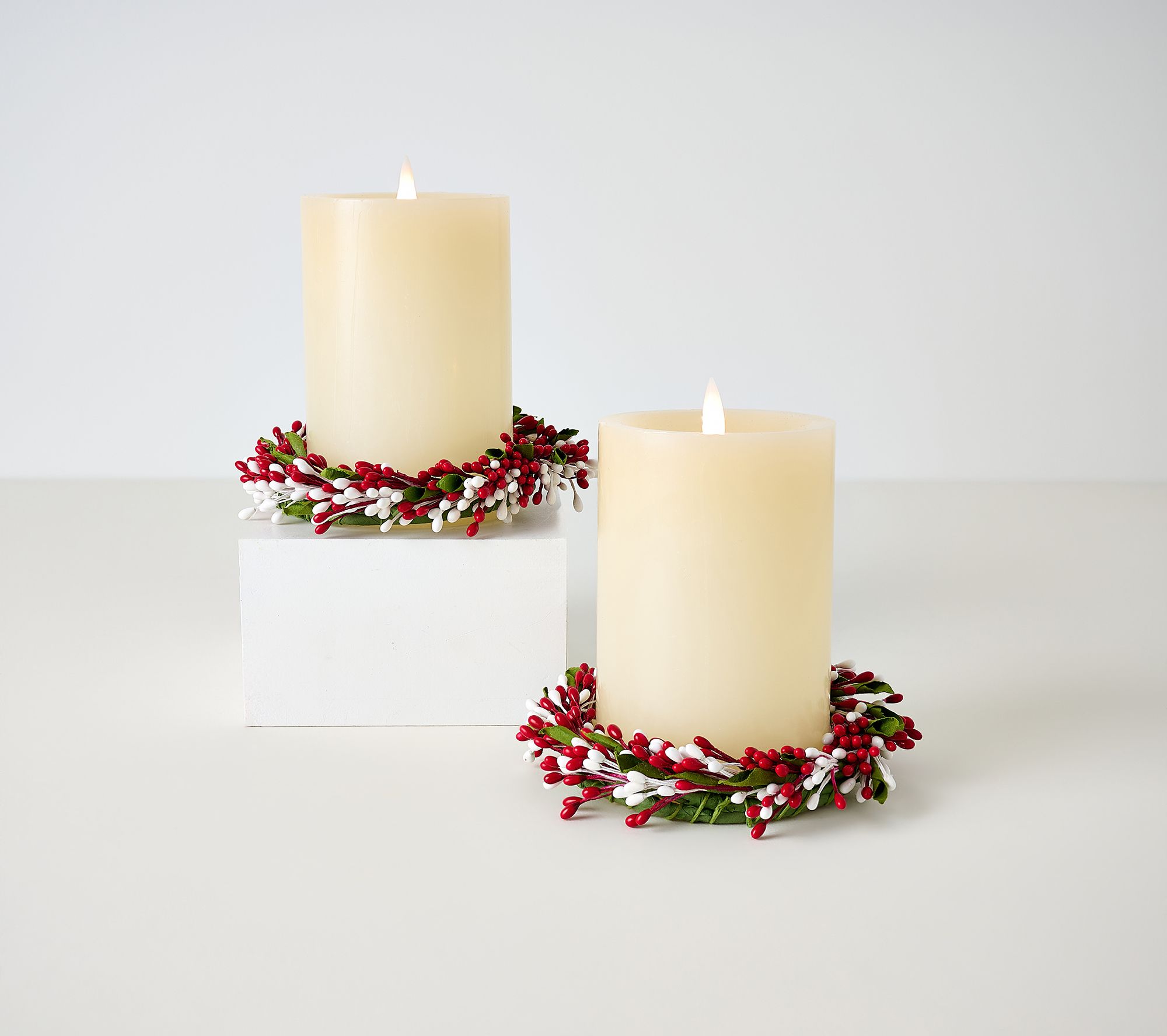 Set of 2 Pip Berry Candle Rings by Valerie