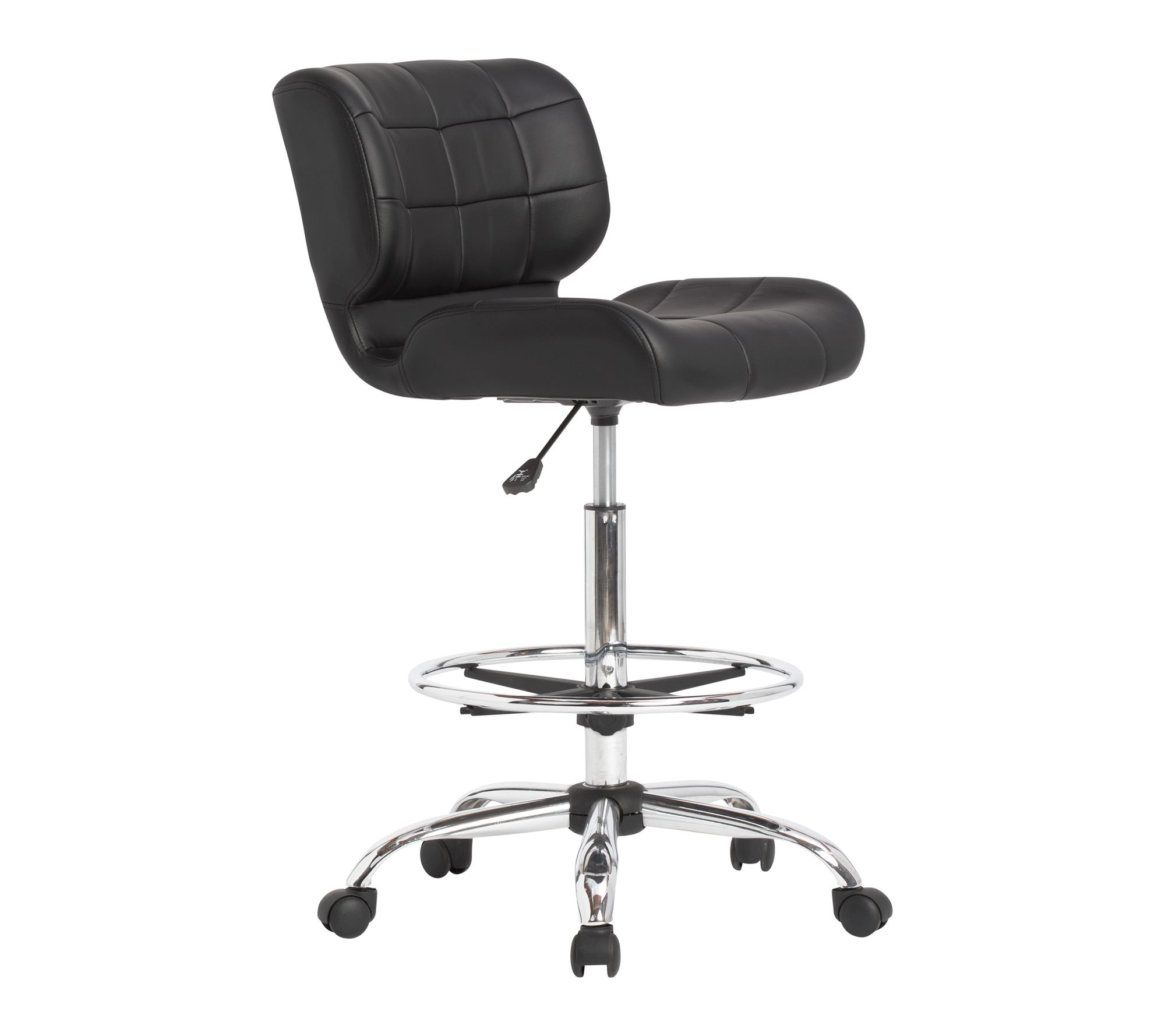 Studio Designs Black Crest Height Adjustable Drafting Chair