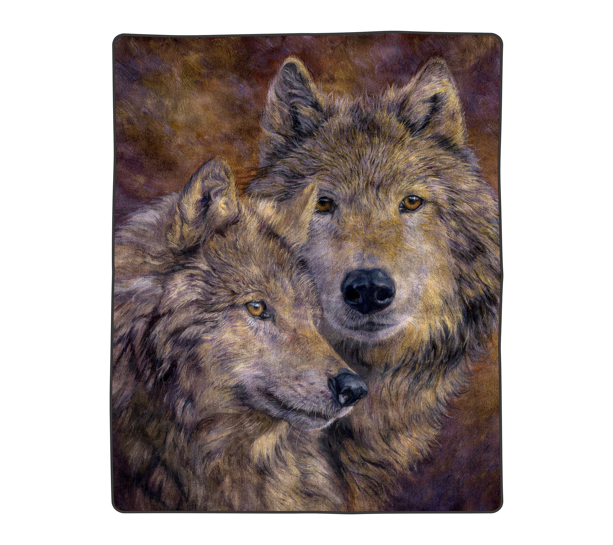 Lavish Home Oversized Throw Mink-Style WeightedWolf Blanket