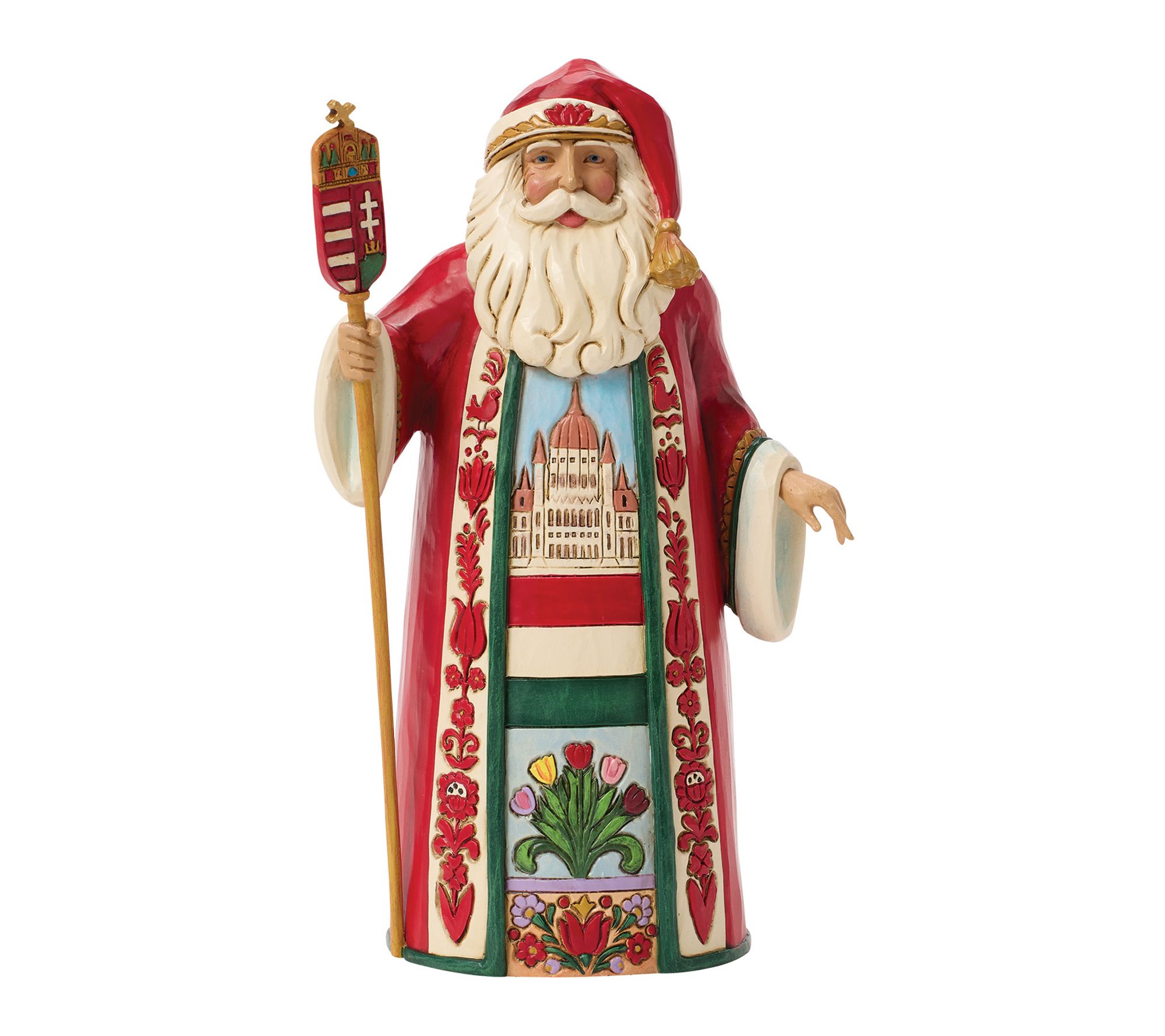 Jim Shore Heartwood Creek Hungarian Santa Figurine 7.2in H