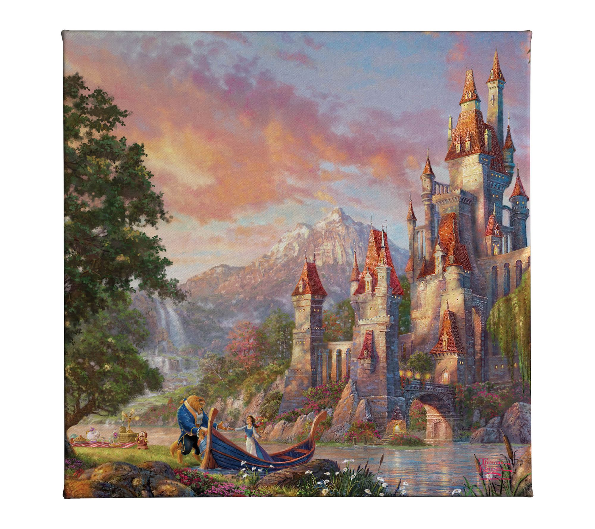 Thomas Kinkade Beauty & the Beast II - 14x14 Gallery Wrap