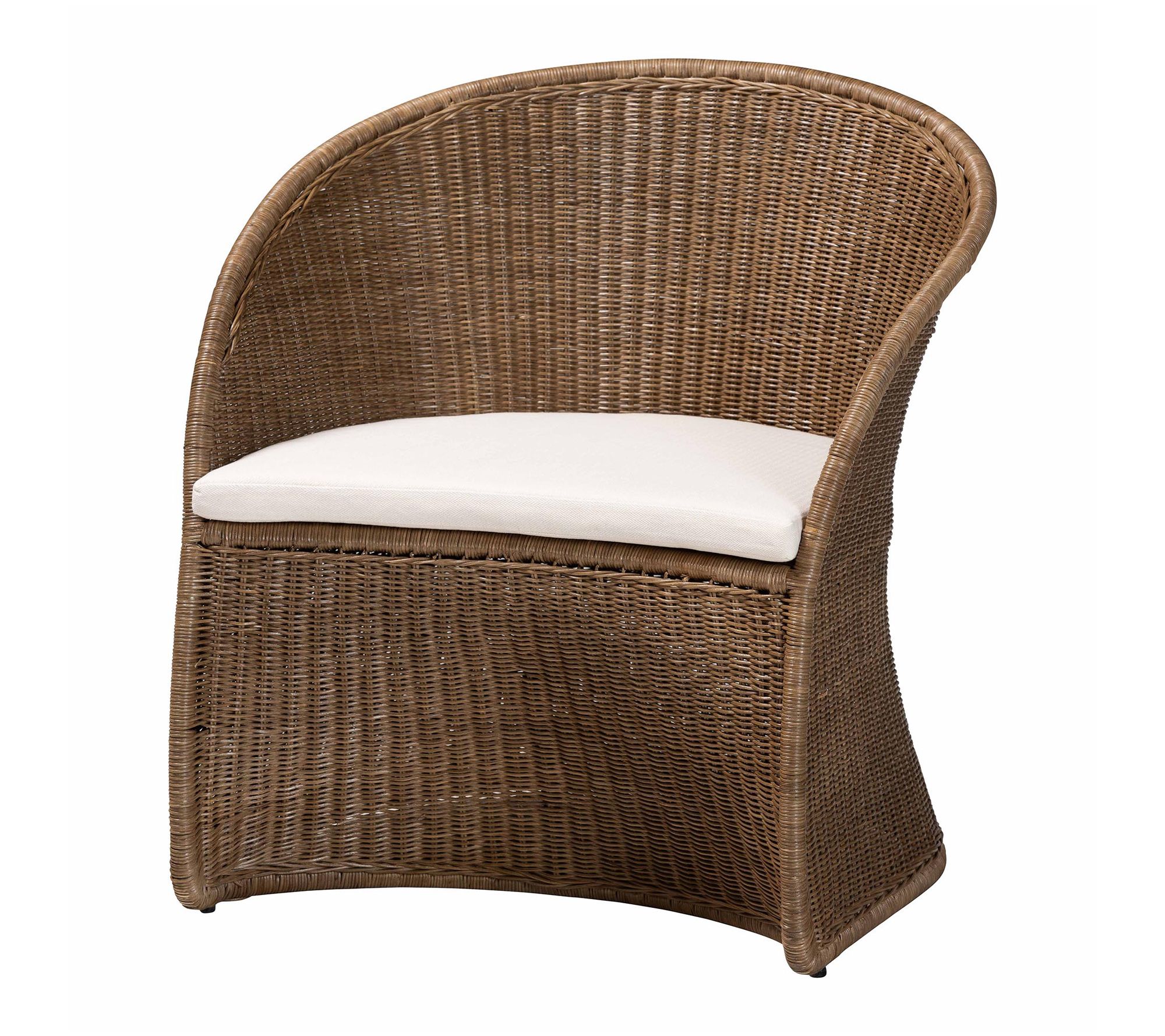 bali & pari Kintamani Greywashed Rattan Accent Chair
