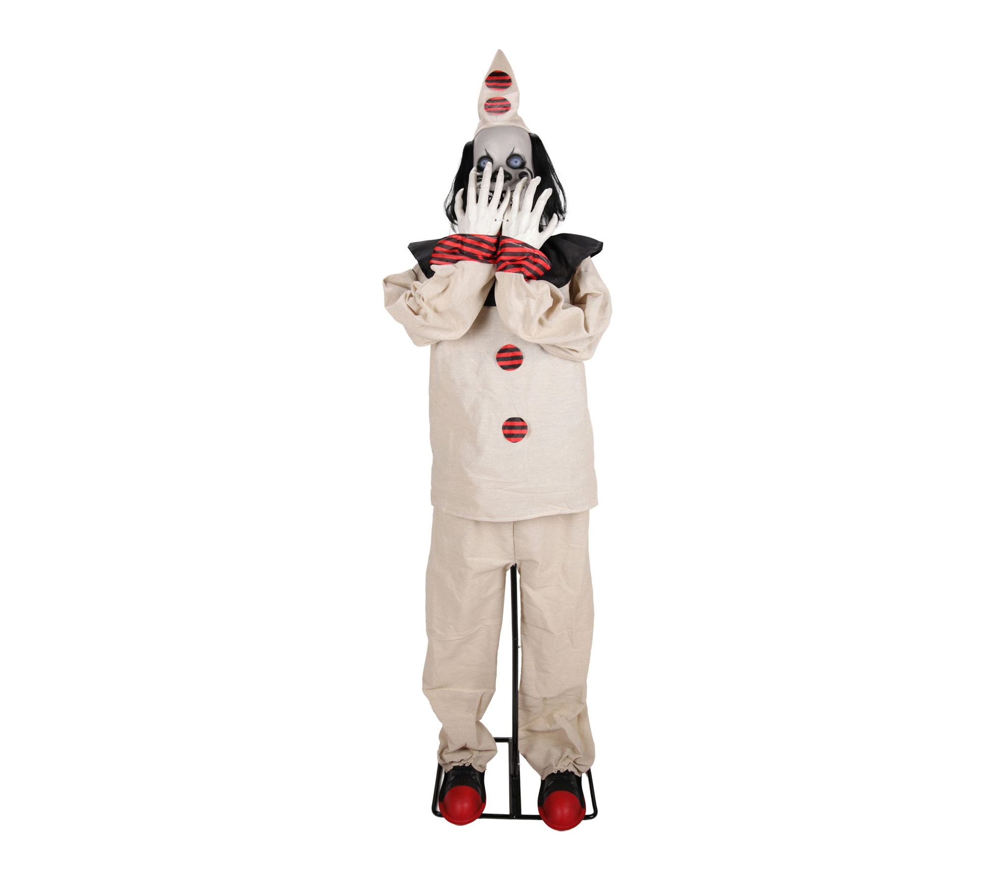 Haunted Hill Farm 5.5-ft. Standing Pop-Up Clown Animatronic