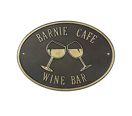 Personalized Wine Plaque