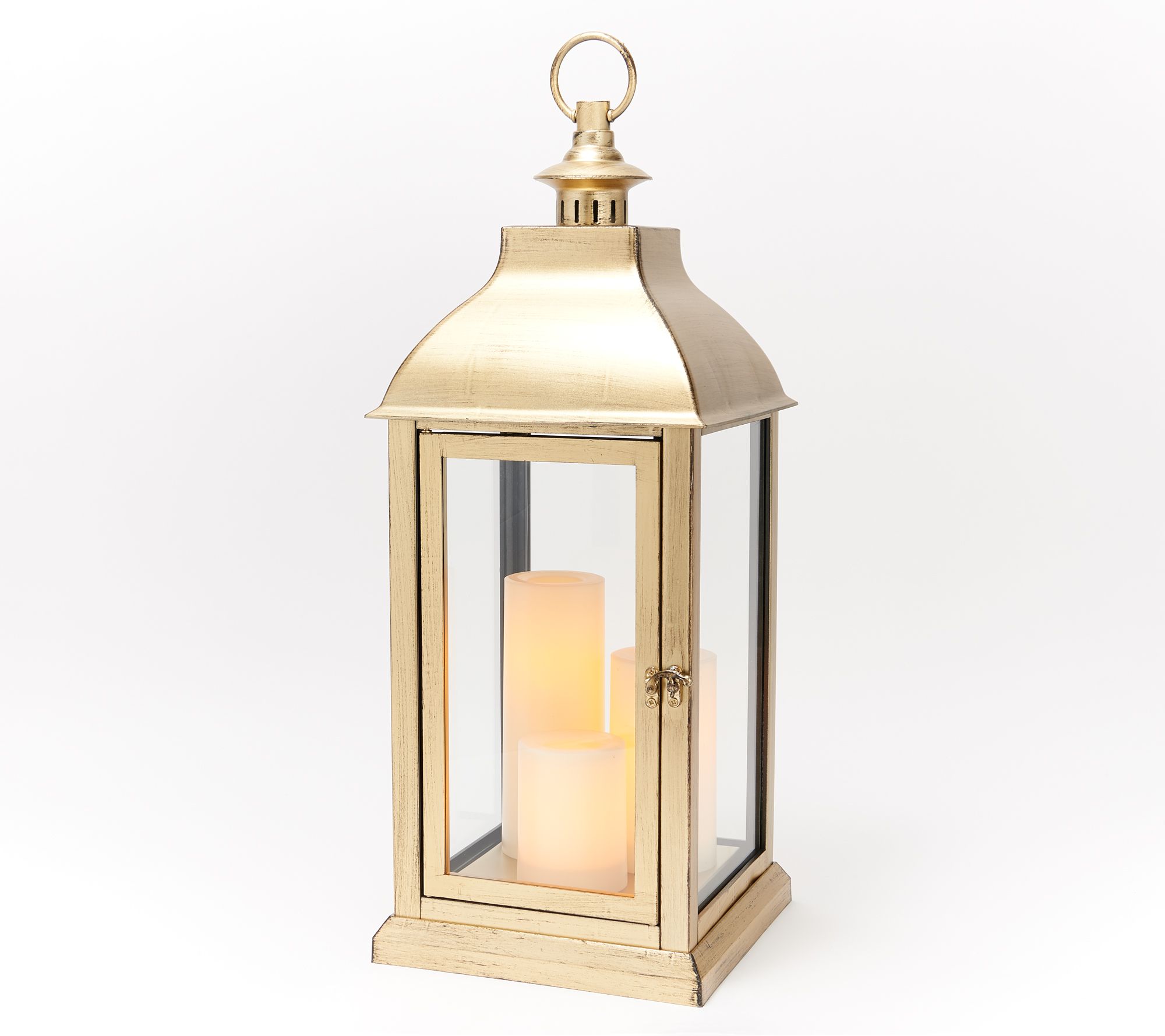Set of 2 Details about   Candle Impressions Indoor/Outdoor 15" Lanterns 