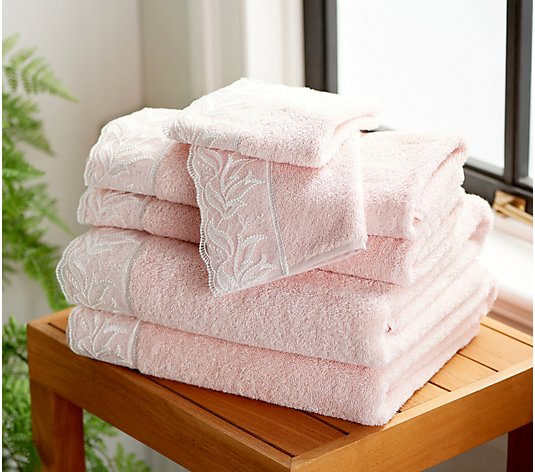 Home Reflections 6-Pc Towel Set with Lace Trim