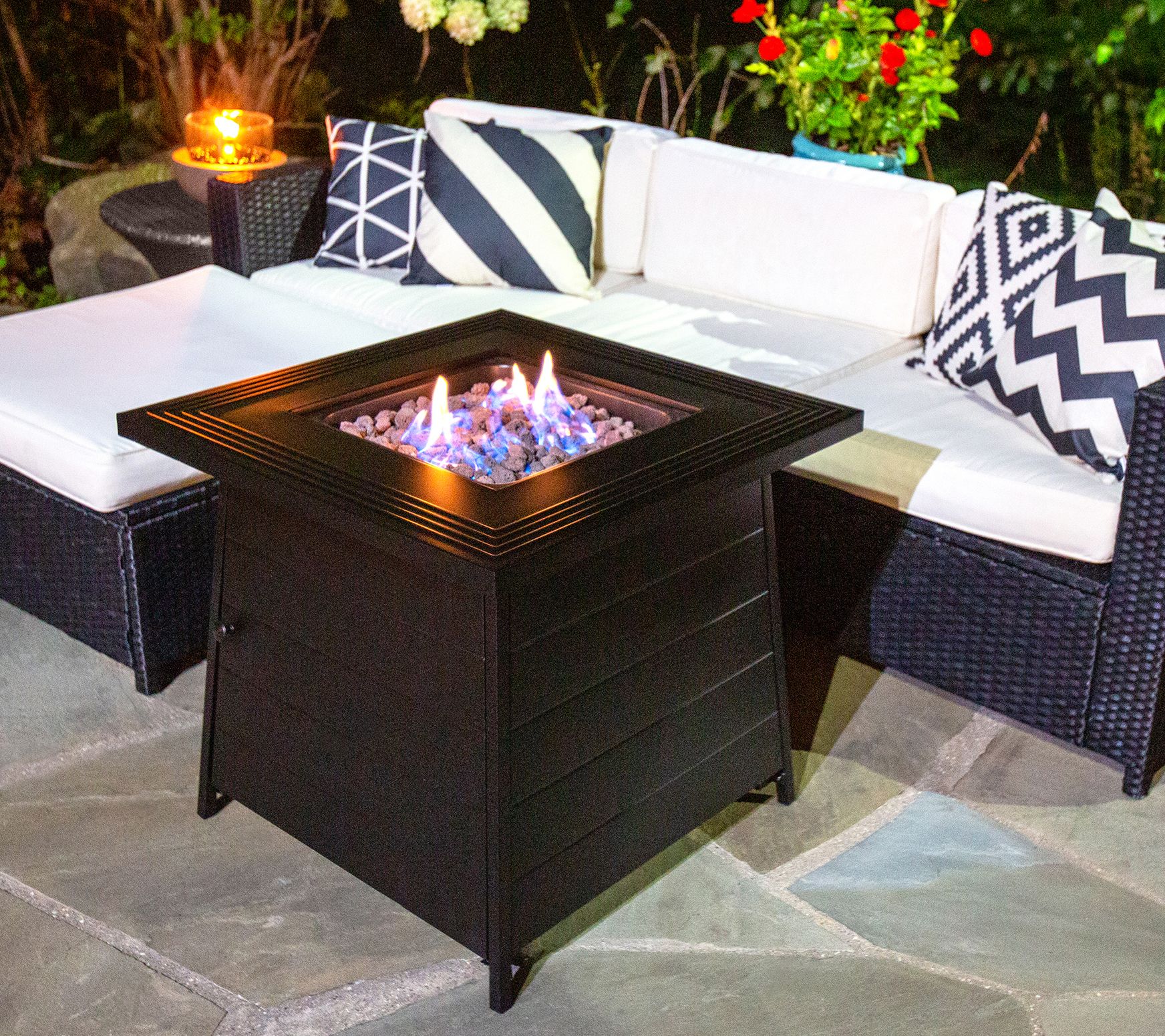 Endless Summer The Anderson LP Gas Outdoor FirePit by Mr. Bar - QVC.com