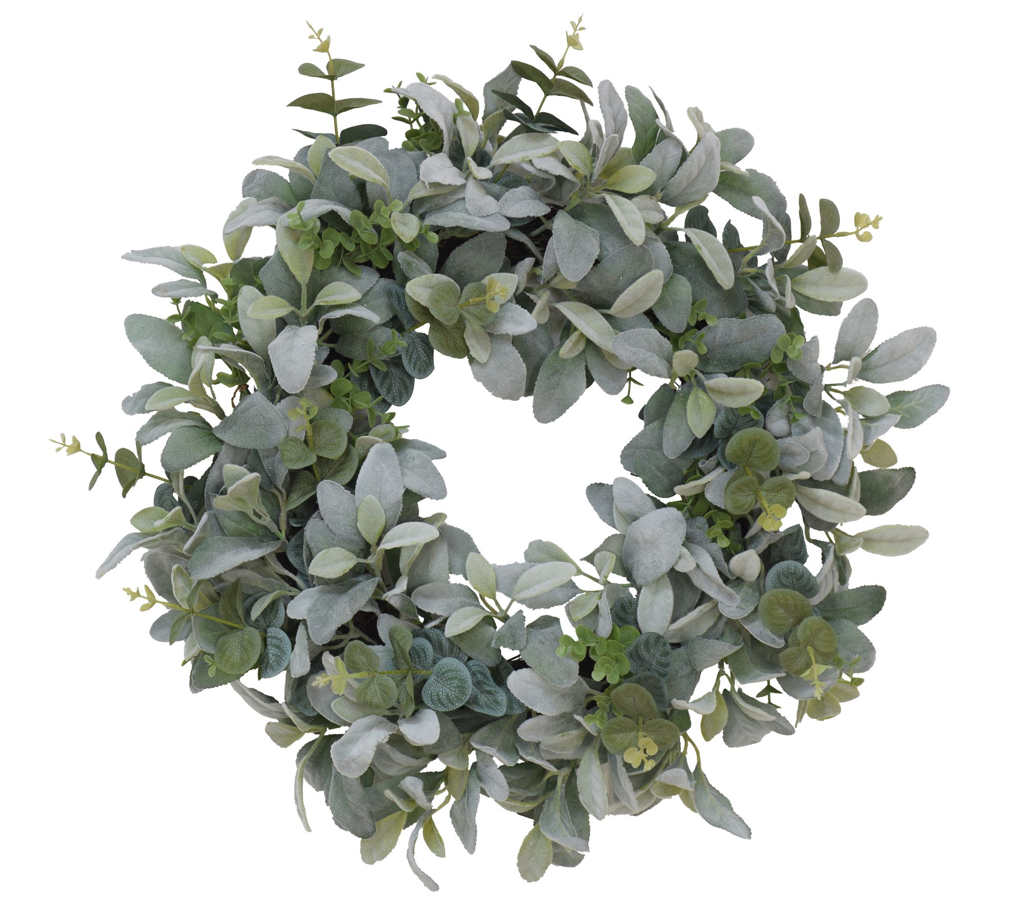 Puleo International 22" Lambs Ear Wreath